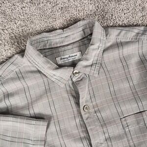 Tommy Bahama XL Island Zone Colorful Plaid Mens Short Sleeve Shirt
